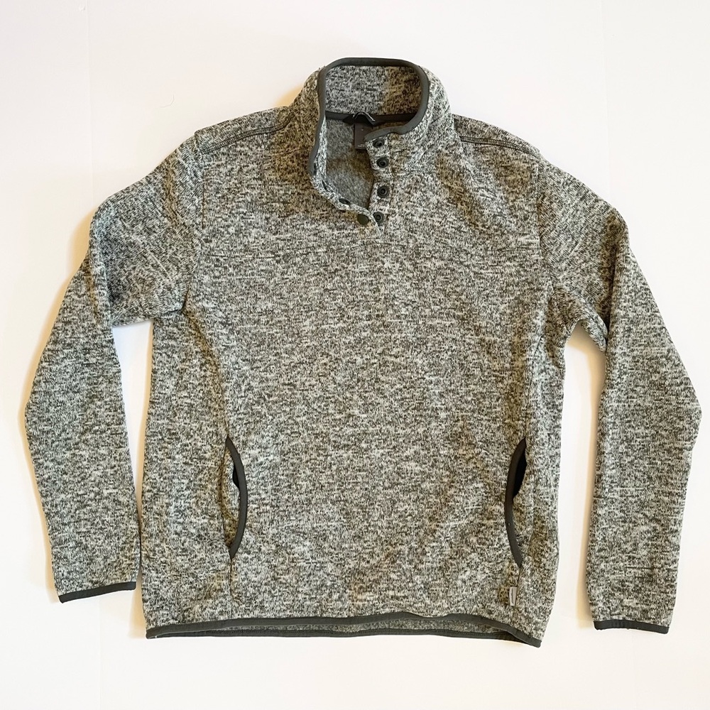 Eddie Bauer Women’s Size Small Green 1/4 Snap Pullover